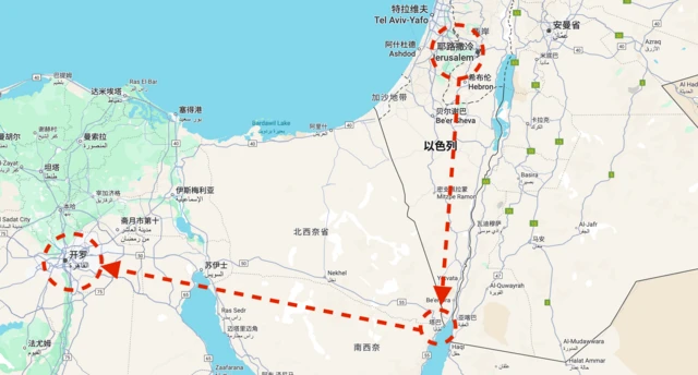 撤离路线示意图