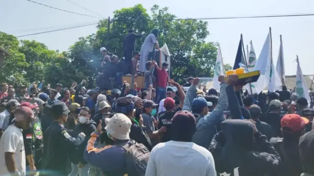 Pedemo padati area sekitar Ponpes Al Zaytun.