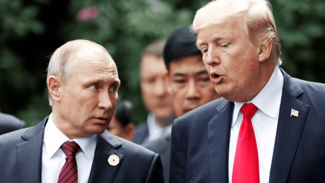 美國總統唐納德·特朗普與俄羅斯總統弗拉基米爾·普京