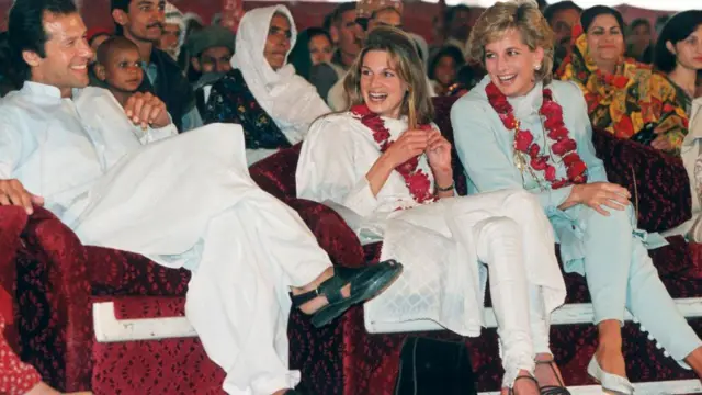 ইমরান খান, জেমিমা গোল্ডস্মিথ এবং প্রিন্সেস ডায়ানা