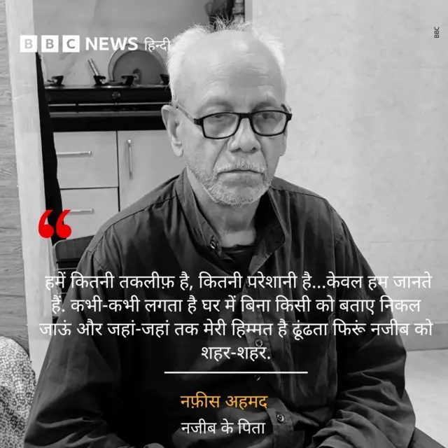 नजीब के पिता नफ़ीस अहमद