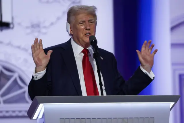 Ông Trump tại Đại hội Toàn quốc Đảng Cộng hòa hôm 18/7