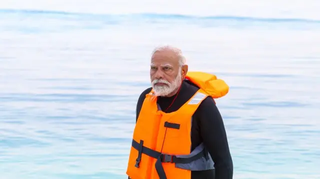 লাক্ষাদ্বীপ সফরে প্রধানমন্ত্রী নরেন্দ্র মোদী। 