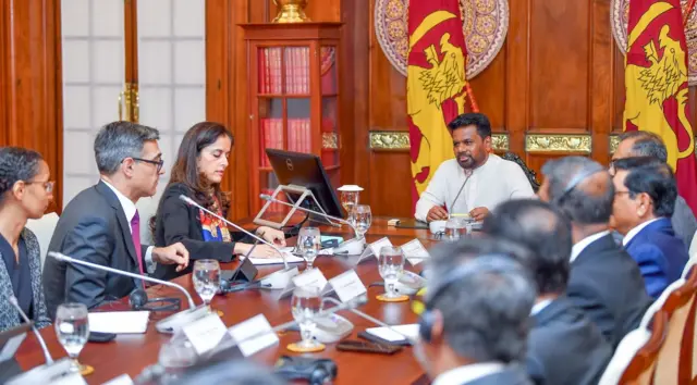 IMF නියෝජිත පිරිස සහ ජනාධිපති අනුර කුමාර දිසානායක