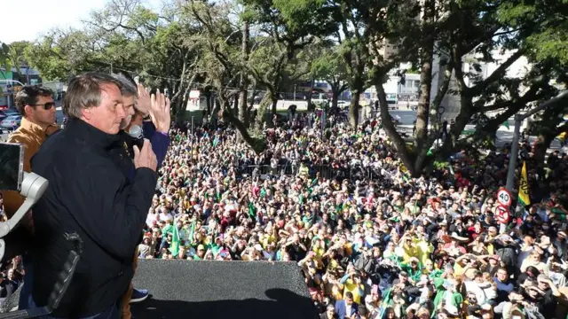 O ex-presidente Jair Bolsonaro discursando na Marcha para Jesuscandy boom slot21candy boom slotmaiocandy boom slot2022,candy boom slotCuritiba, Paraná.