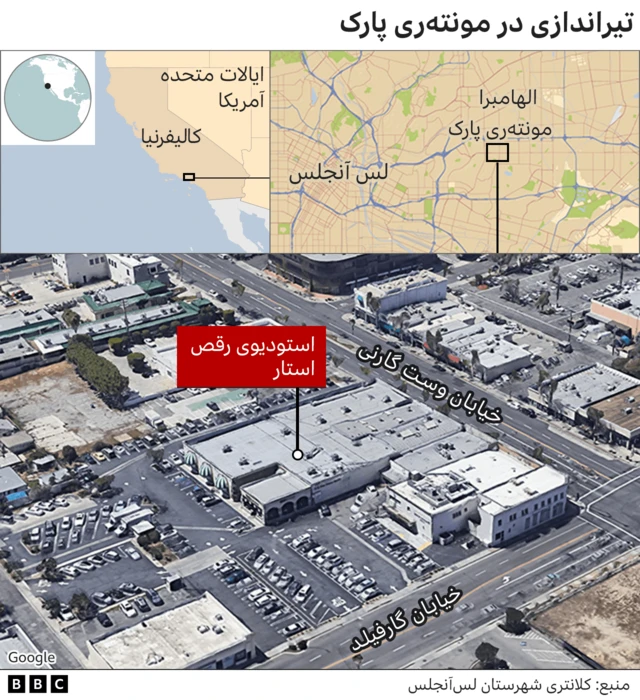 تیراندازی نزدیک لس آنجلس