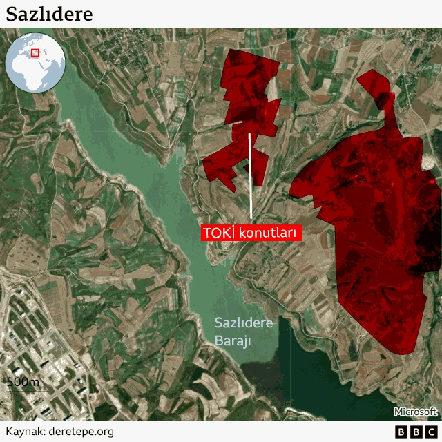 sazlıdere barajı toki konutları 