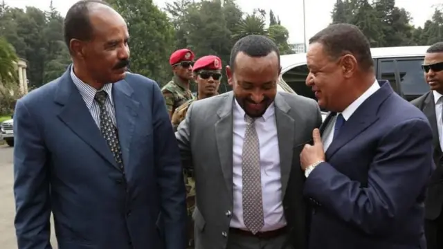 ፕረደዚንት ኢሳያስ ምስ ቀዳማይ ሚንስተር ኣብይን ሙላቱ ተሾመን
