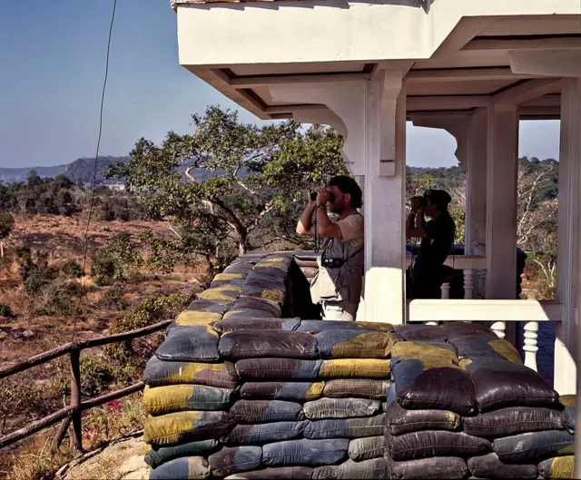 ထိုင်း စစ်တပ်ရဲ့ နယ်စပ် စခန်းတစ်ခု၊ ပုံဟောင်း