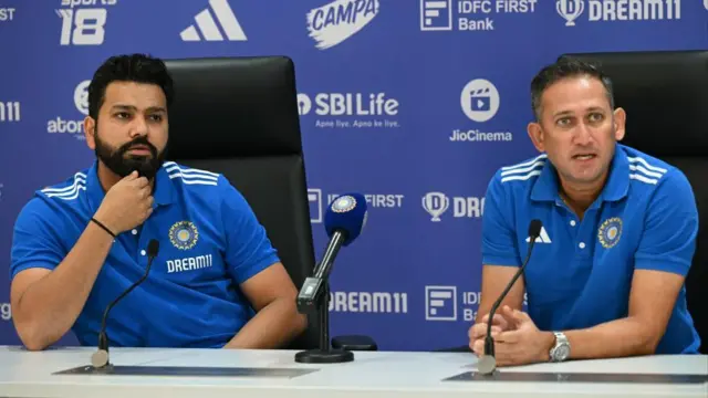 रोहित शर्मा और अजीत अगरकर