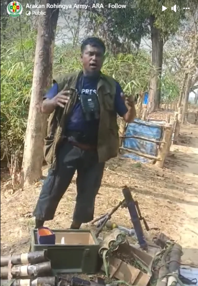 সংগঠনের ফেসবুক পেজ থেকে বিজিপি ক্যাম্প দখলের ছবি আপলোড করে নবী হোসেন গ্রুপ