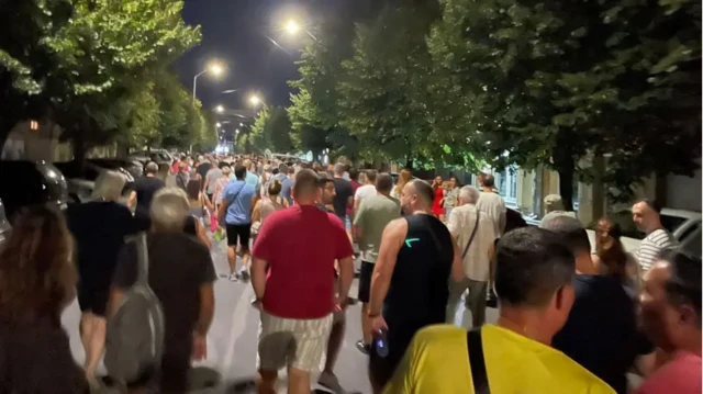 Демонстрація у місті Панчево