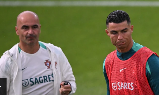 ሮናልዶ ምስ ኣሰልጣኒኡ ማርቲነዝ