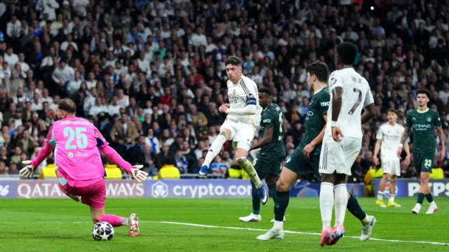 Pep Guardiola says anything can happen in the second leg despite the 3-0 thrashing