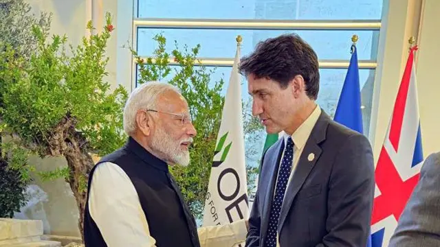 इसी साल जी7 बैठक के दौरान कनाडाई प्रधानमंत्री जस्टिन ट्रूडो और पीएम नरेंद्र मोदी