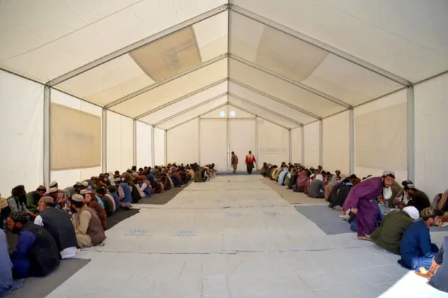 خیمه موقتی در اسپین بولدگ قندهار