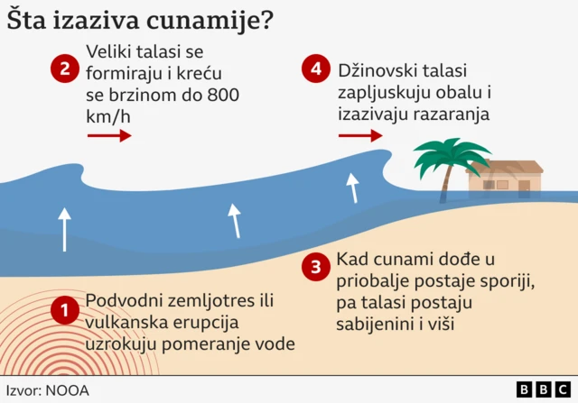 cunami, šta izaziva cunamije