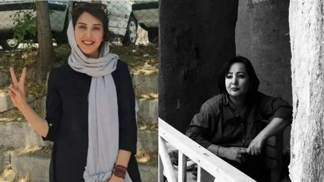 سمت راست: عالیه مطلبزاده سمت چپ: عسل محمدی