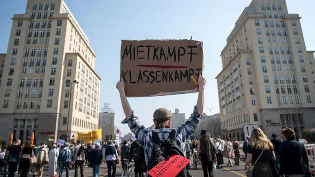 protesto em Berlim