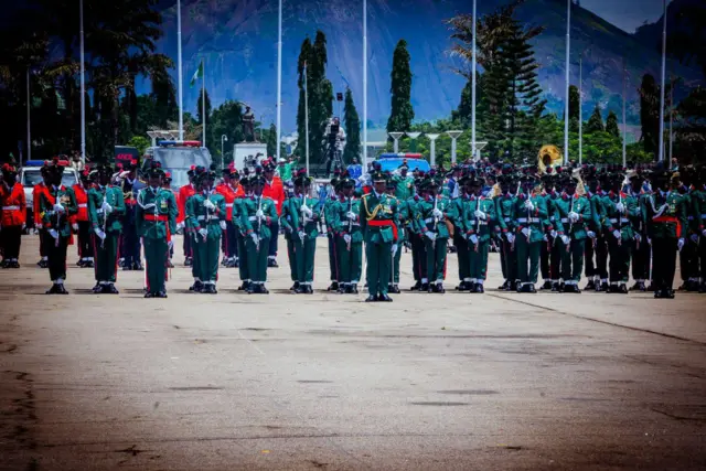 Military parade for Nigeria independence day celebration 2022