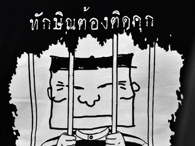 ป้ายข้อความของเครือข่ายนักศึกษาประชาชนปฏิรูปประเทศไทย (คปท.) ในระหว่างจัดกิจกรรมเชิงสัญลักษณ์ “120 วันความยุติธรรมหายไป” เมื่อ ธ.ค. 2566 ซึ่งในขณะนั้นนายทักษิณ พักรักษาตัวอยู่ที่ชั้น 14 รพ.ตำรวจ