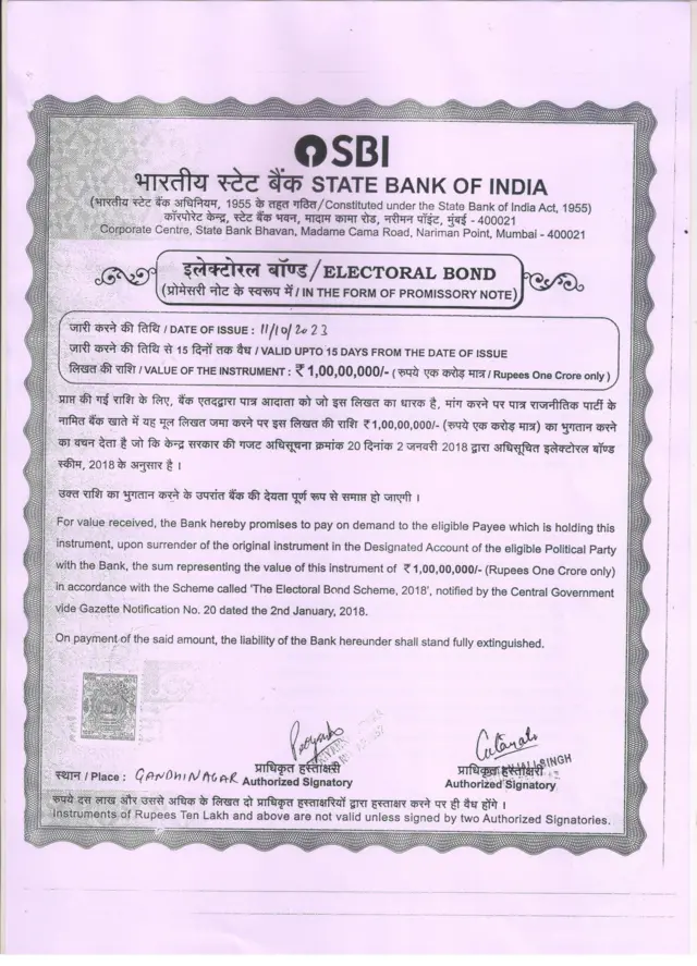 એક જ દિવસમાં એટલે કે 11 ઑક્ટોબર 2023ના રોજ સવા મનવર અને તેમના પરિવારના 5 સભ્યોના નામે 120થી પણ વધુ ઇલેક્ટોરલ બૉન્ડની ખરીદી કરવામાં આવી હતી