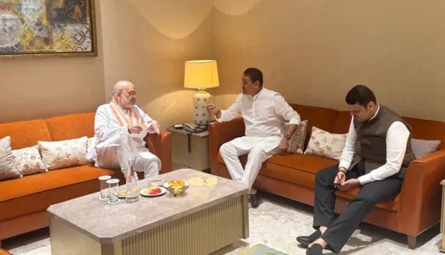 अमित शाह, प्रफुल्ल पटेल, देवेंद्र फडणवीस