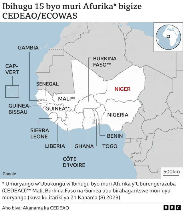 Ibihugu binyamuryango bya CEDEAO