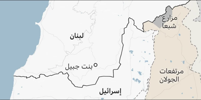 خارطة لبنان