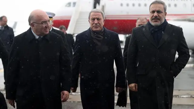 Hulusi Akar ve Hakan Fidan