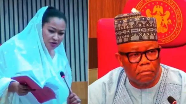 Natasha Akpoti na Godswill Akpabio