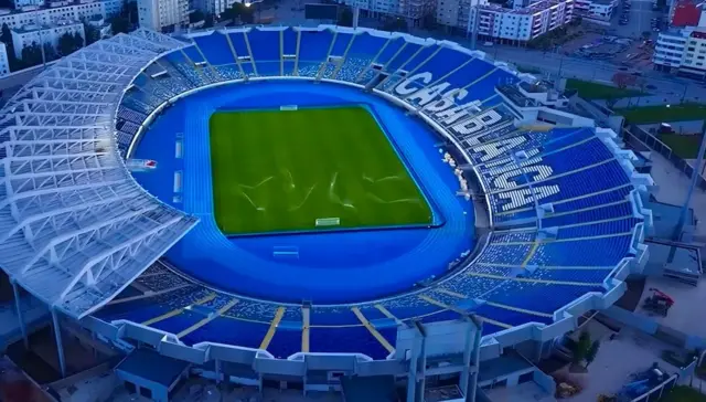 Vue de haut du complexe Mohammed V de Casablanca