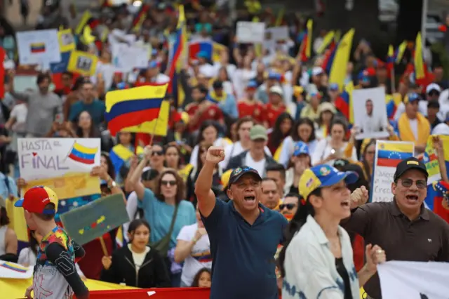 Una manifestación en Venezuela