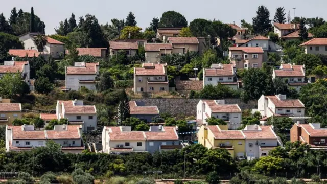 Colonies juives en Cisjordanie.