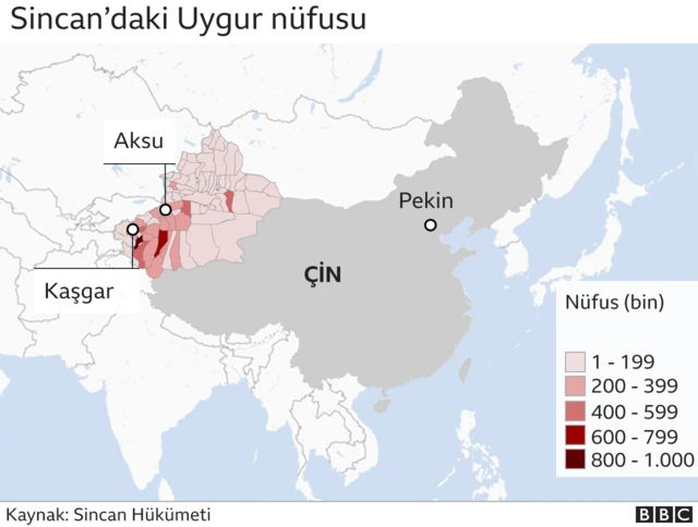 uygur yoğunluk haritası