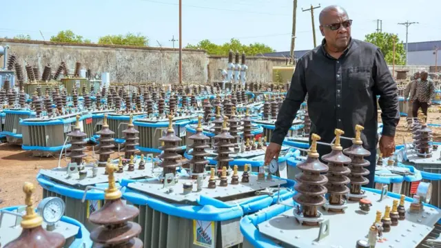 President John Mahama dey inspect transformers