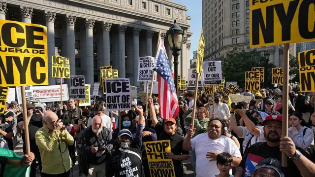 protestas en Nueva York