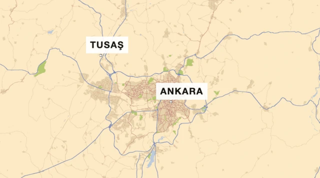 TUSAŞ, Ankara'ya yaklaşık 40 km mesafedeki Kahramankazan'da bulunuyor