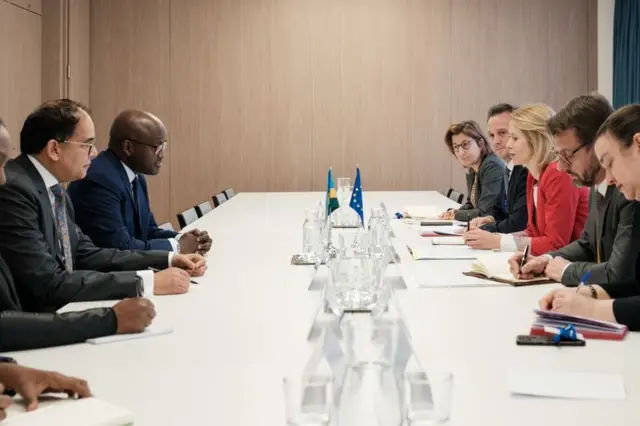 Mu cyumweru gishize, Kaja Kallas - uyobora inama y'uyu munsi - yahuye n'abategetsi ku ruhande rw'u Rwanda barimo Minisitiri w'ububanyi n'amahanga Olivier Nduhungirehe