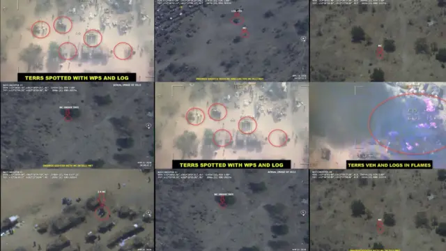 Image wey show areas Nigerian military attack for Jilli