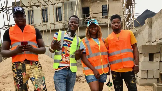 Okeke Stephanie Eberechukwu wit her colleagues