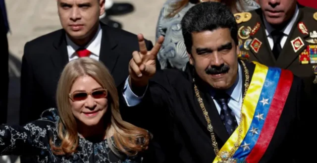 மதுரோ மற்றும் அவரது மனைவி