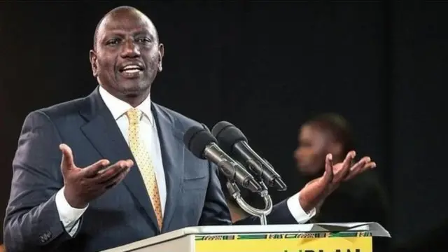 William Ruto madaxweynaha la doortay ee Kenya