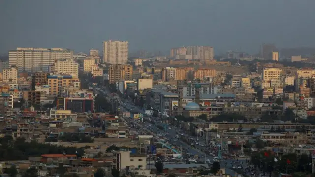 The Kabul city skyline