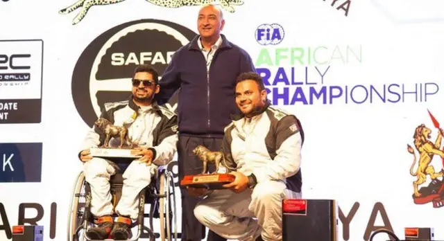Sachania na Patel, wakipokea tuzo mwaka 2019, wameshindana pamoja kwa miaka mitatu