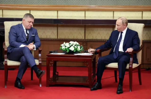 Роберт Фіцо і Володимир Путін провели годинну зустріч на полях саміту азійських лідерів у Пекіні 2 вересня 