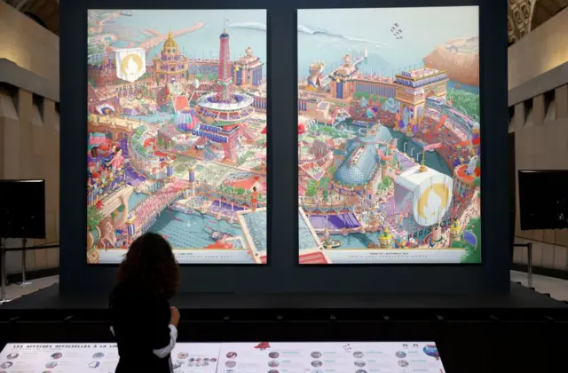 Poster resmi Olimpiade Paris 2024