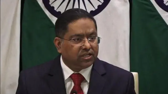 భారత విదేశాంగ మంత్రిత్వశాఖ అధికార ప్రతినిధి రణ్‌ధీర్ జైస్వాల్ 