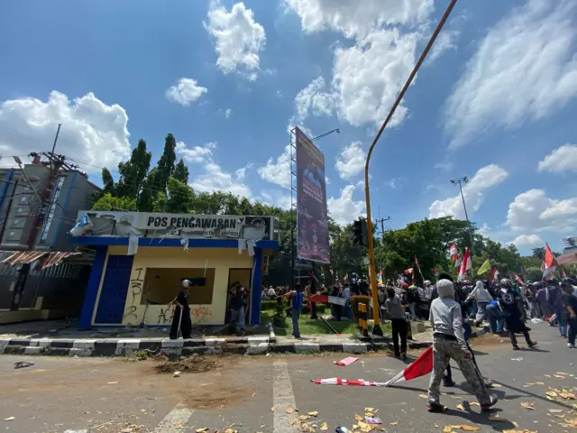 Pos jaga polisi Cirebon