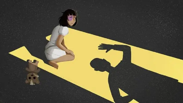 Ilustrasi kekerasan seksual di lingkungan keluarga.